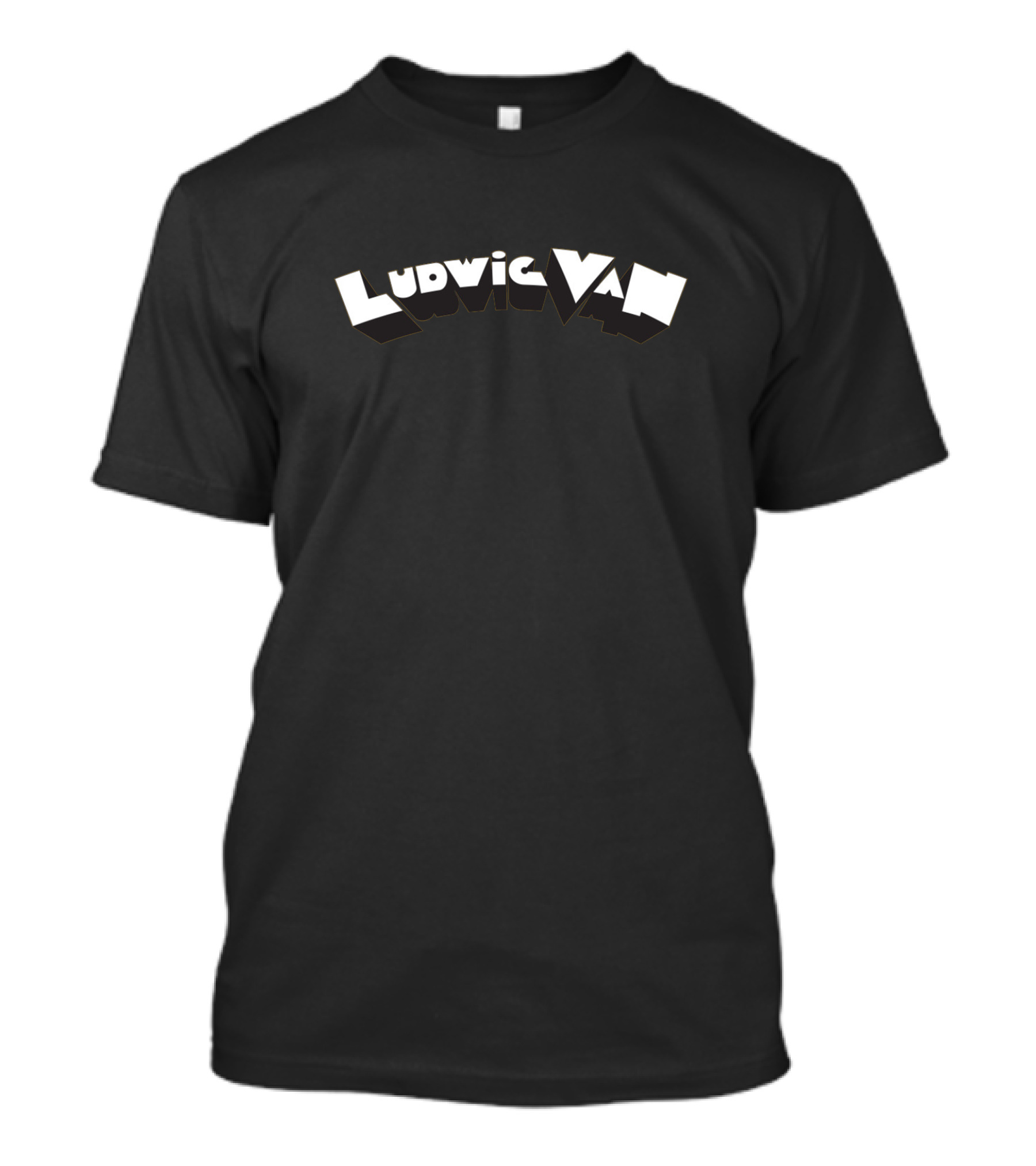Ludwig Van Beethoven Abstract Typography Styles T-Shirt