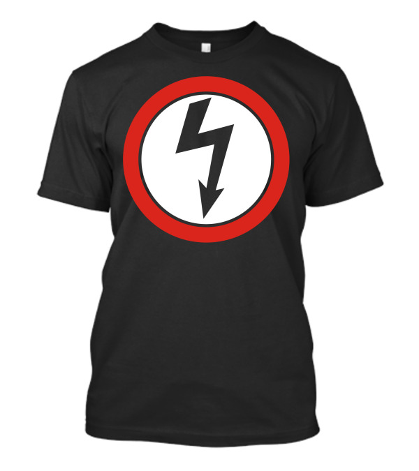 Marilyn Manson Rock Band Symbol Thunderbolt Circle T-Shirt