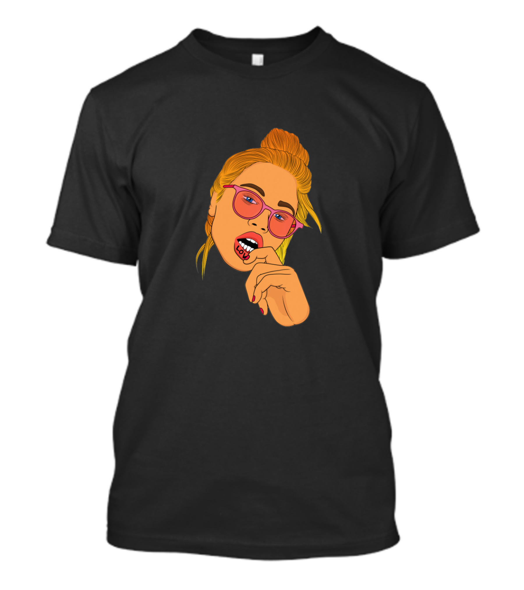 Meredith Bold Pop Art Style With Love Candy T-Shirt