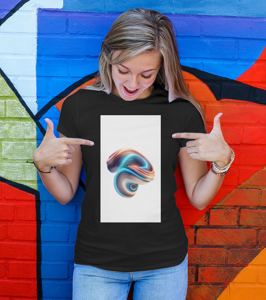 Mi 5X Colorful Swirl Wallpaper T-Shirt