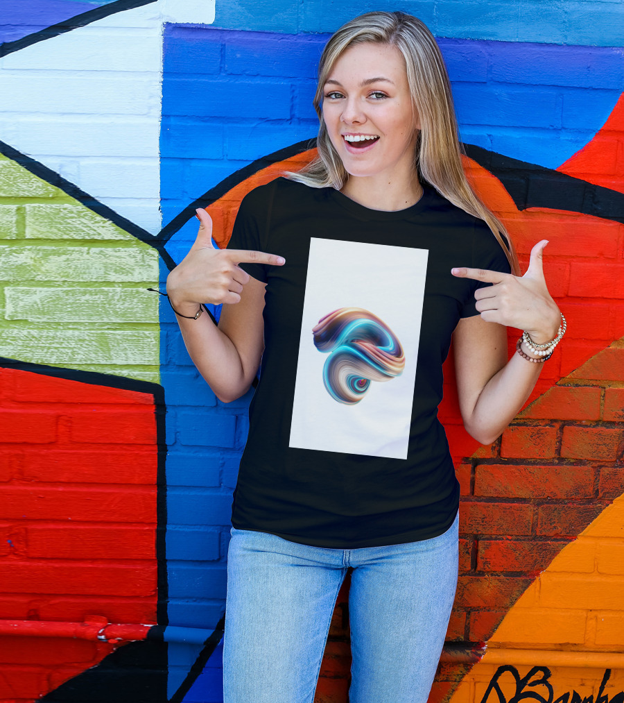 Mi 5X Colorful Swirl Wallpaper T-Shirt