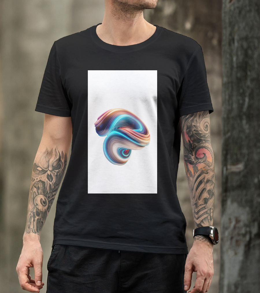 Mi 5X Colorful Swirl Wallpaper T-Shirt