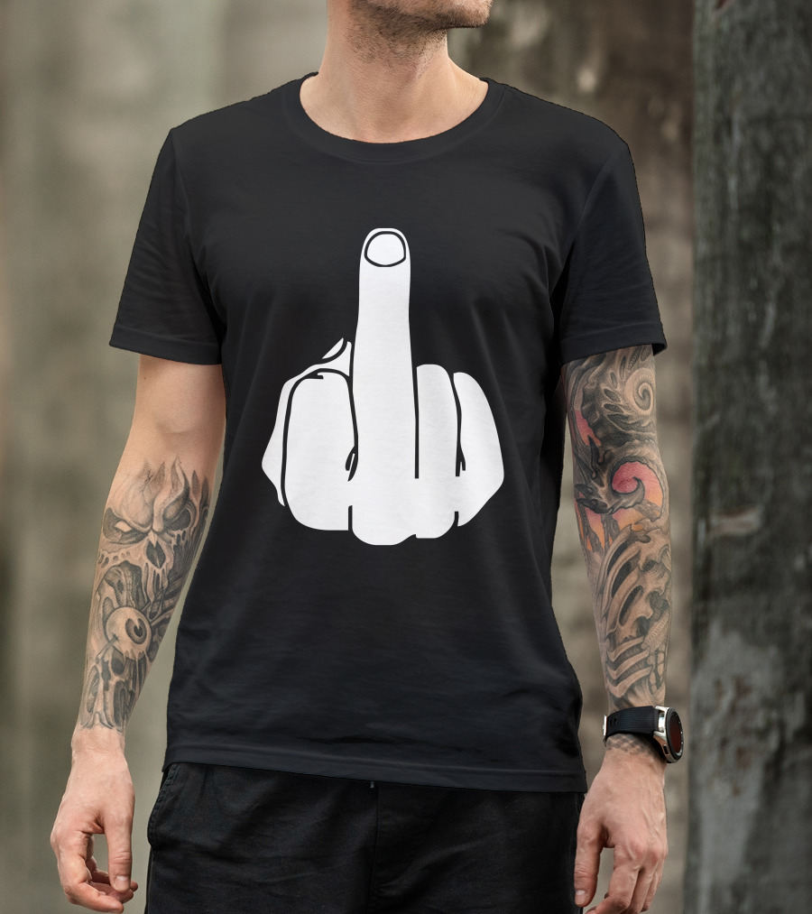 Middle Finger Icon Gesture T-Shirt
