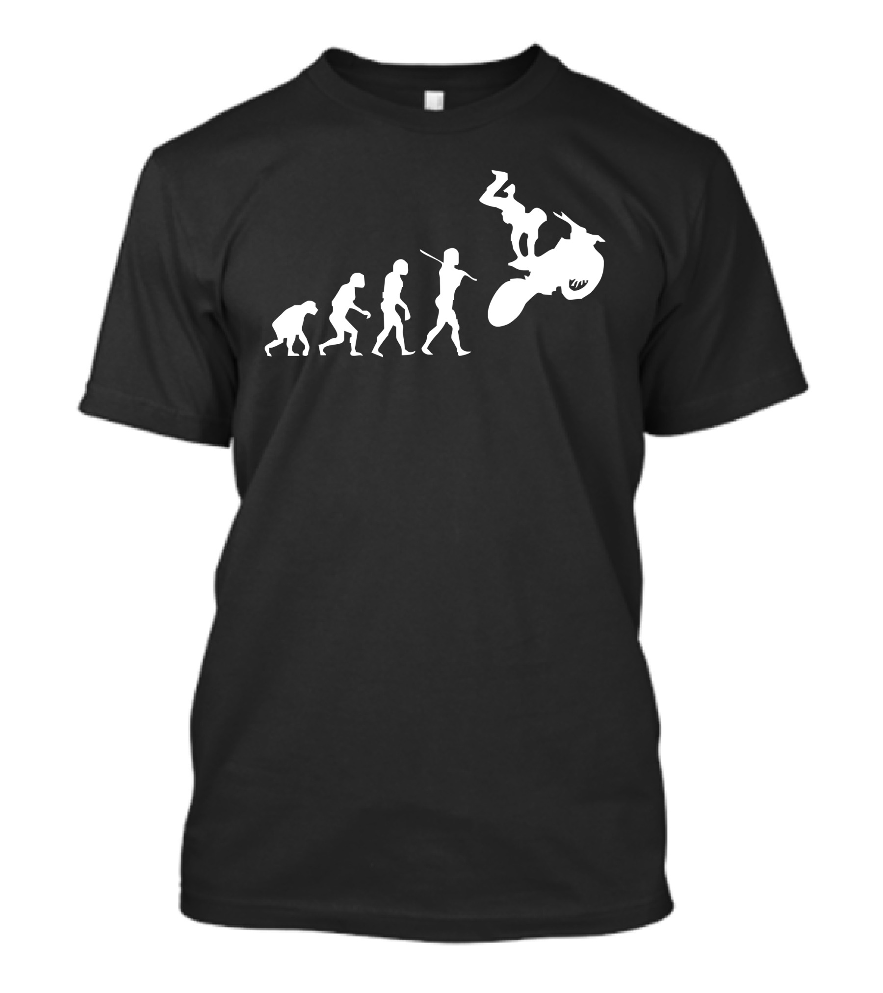 Cool Evolution Of Moto Cross Freestyle T-Shirt