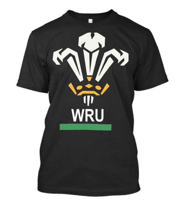 WRU Welsh Rugby Printed Contrast Emblem T-Shirt