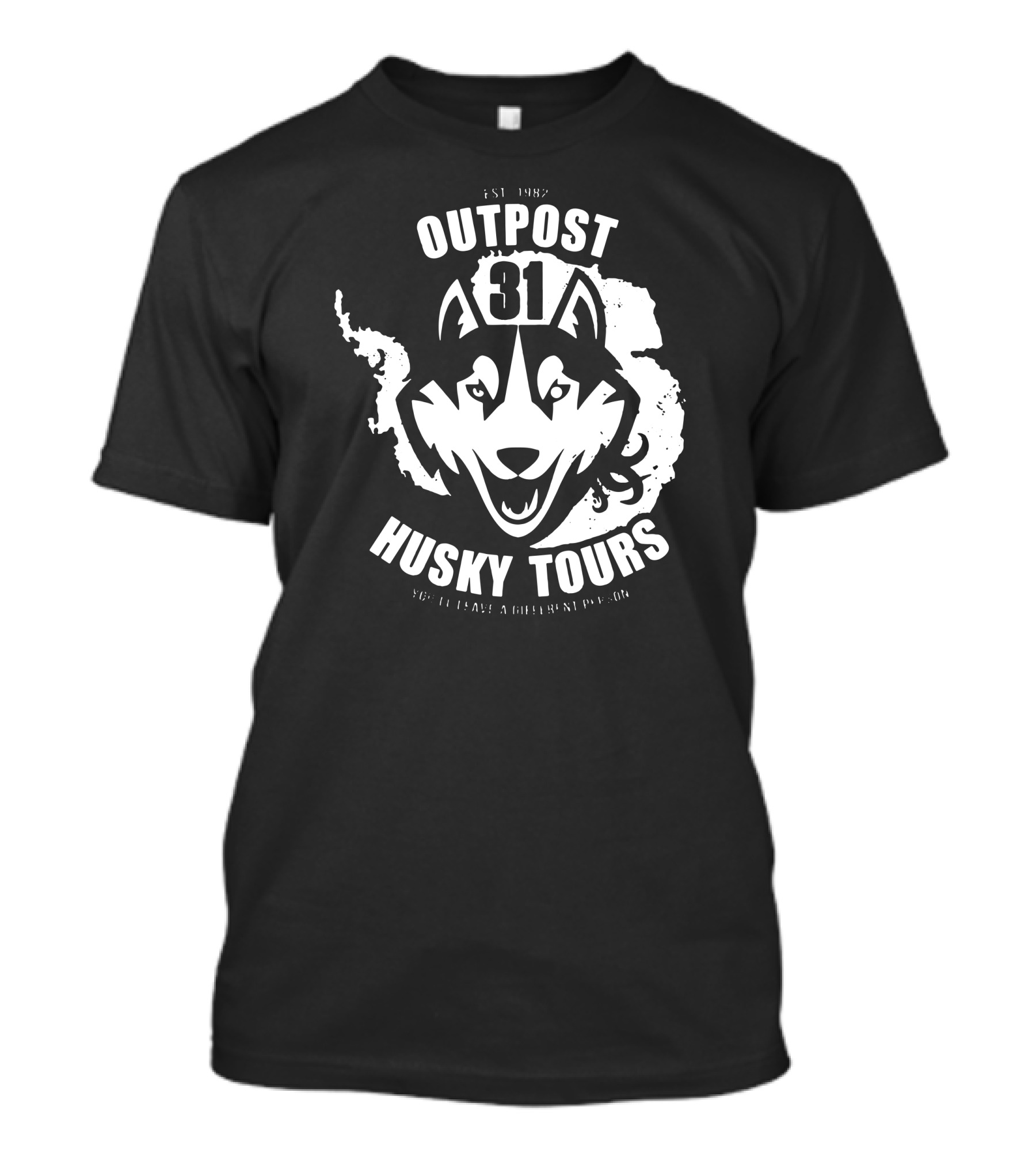 Outpost 31 Husky Tours Est 1982 Antarctic Adventure McMurdo T-Shirt