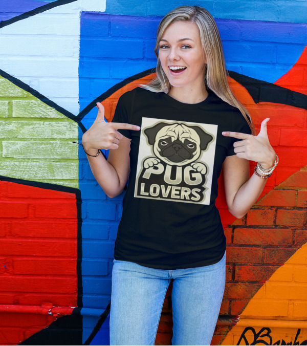 Pug Lovers Adorable Dog Fans T-Shirt