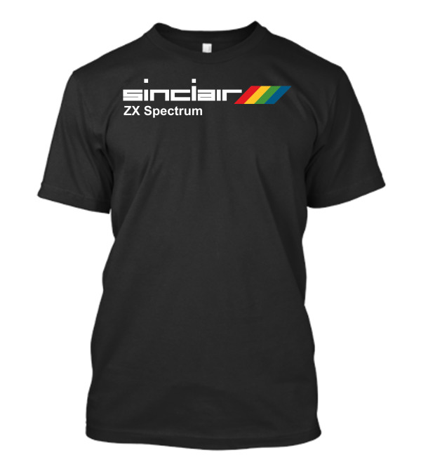 Sinclair ZX Spectrum Logo With Classic Rainbow Stripe T-Shirt