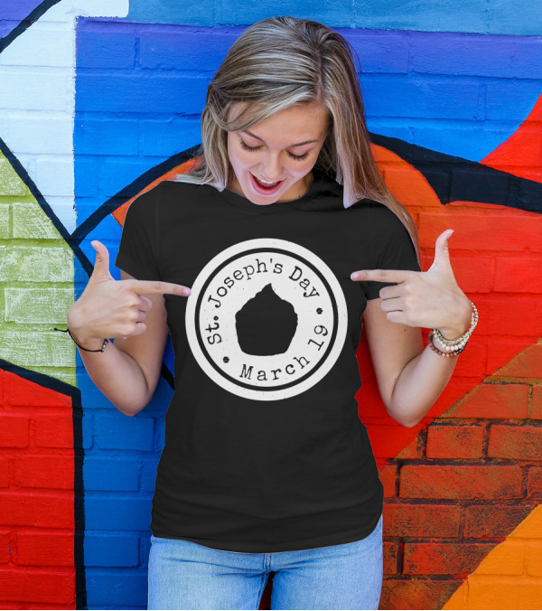St Joseph's Day March 19 Sfingi Pastry Enthusiast Celebration T-Shirt