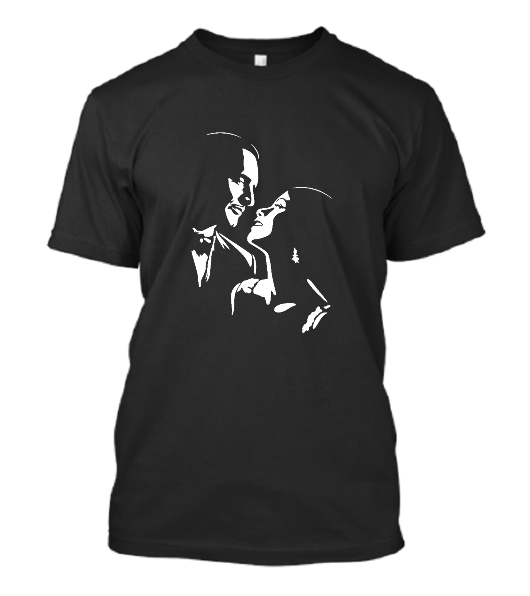 The Artist Black And White Romantic T-Shirt