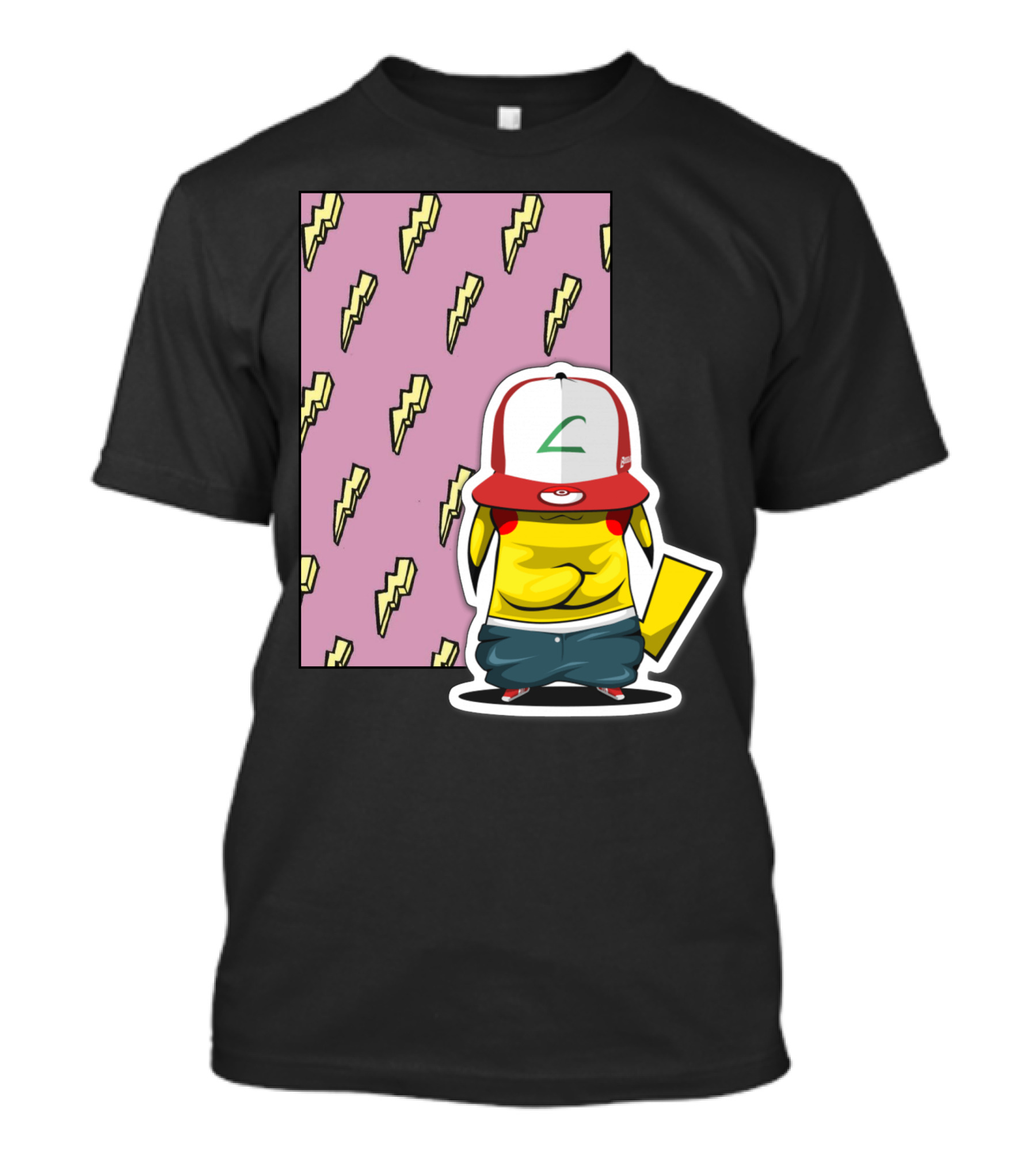 Pikachu Thunder Lightning Bolt Street T-Shirt