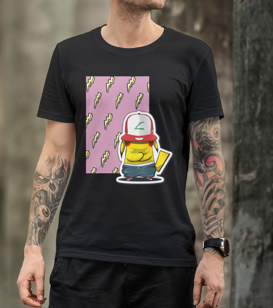 Pikachu Thunder Lightning Bolt Street T-Shirt