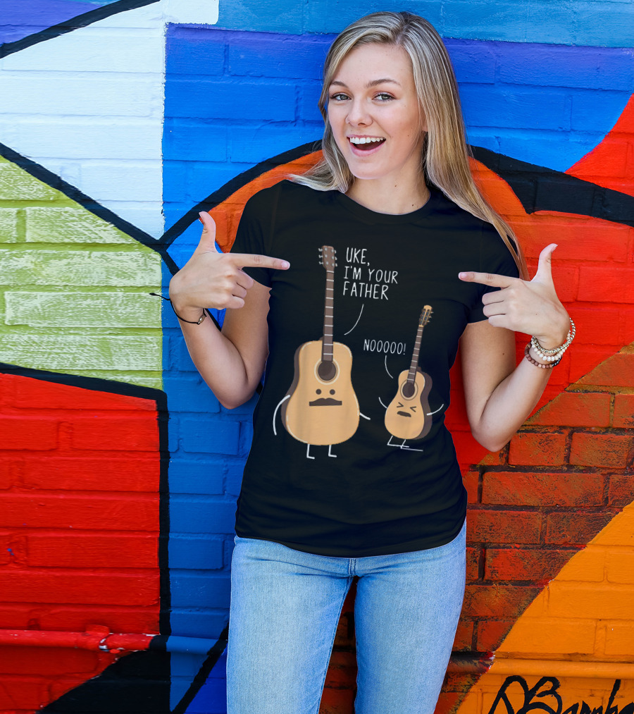 Uke I'm Your Father Funny Ukulele Guitar NOOOO T-Shirt