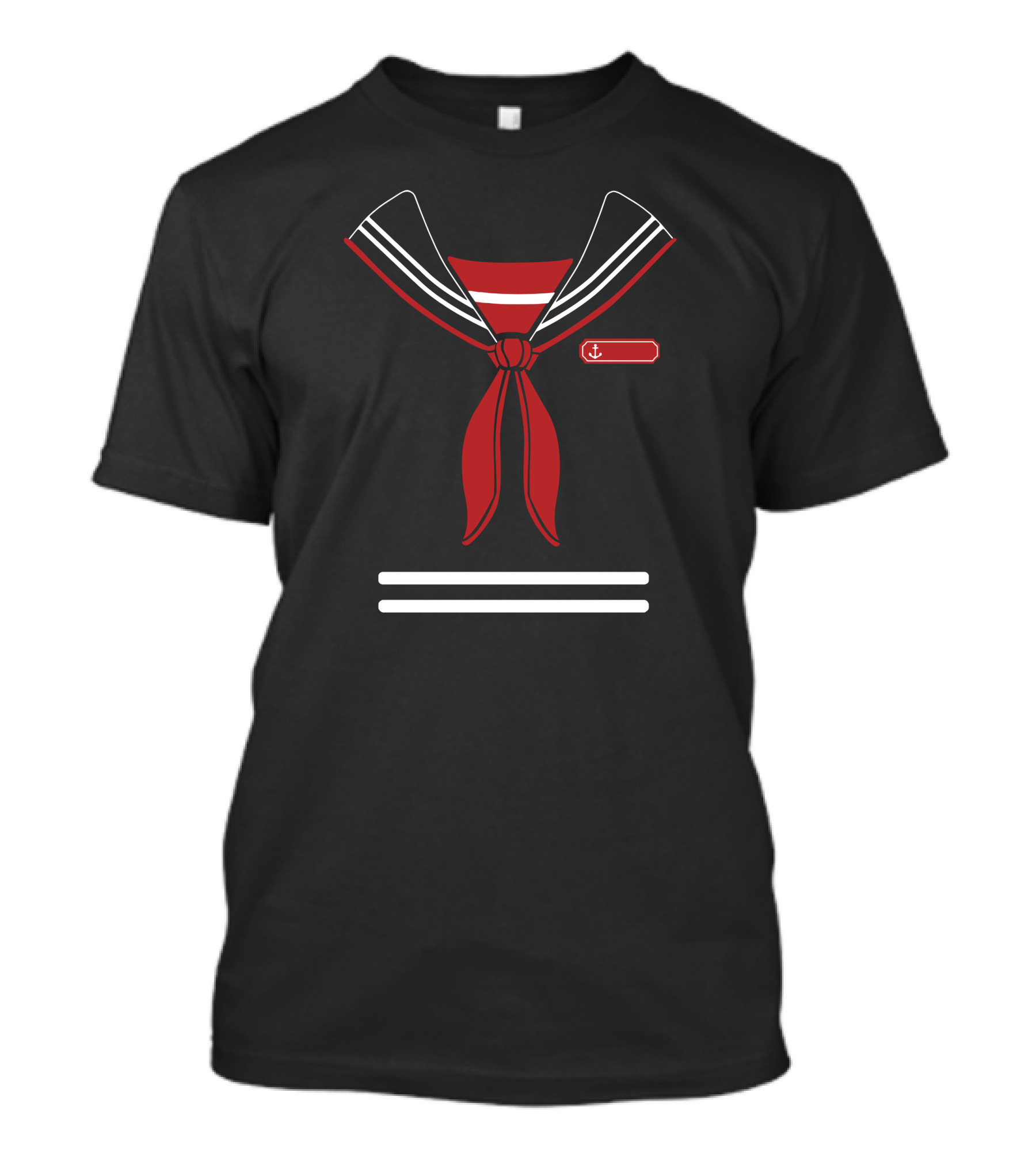 Ahoy Nautical Anchor Scarf T-Shirt
