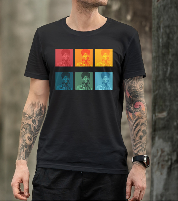 Aretha Franklin Pop Art Style Colorful Portraits T-Shirt