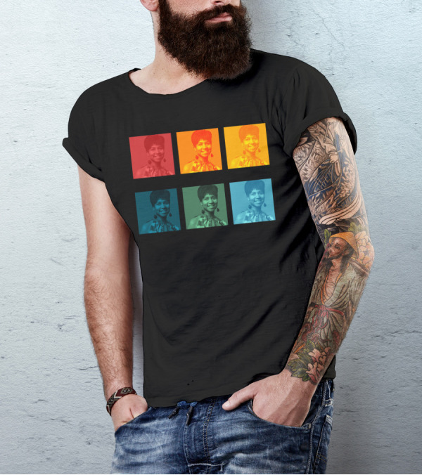 Aretha Franklin Pop Art Style Colorful Portraits T-Shirt