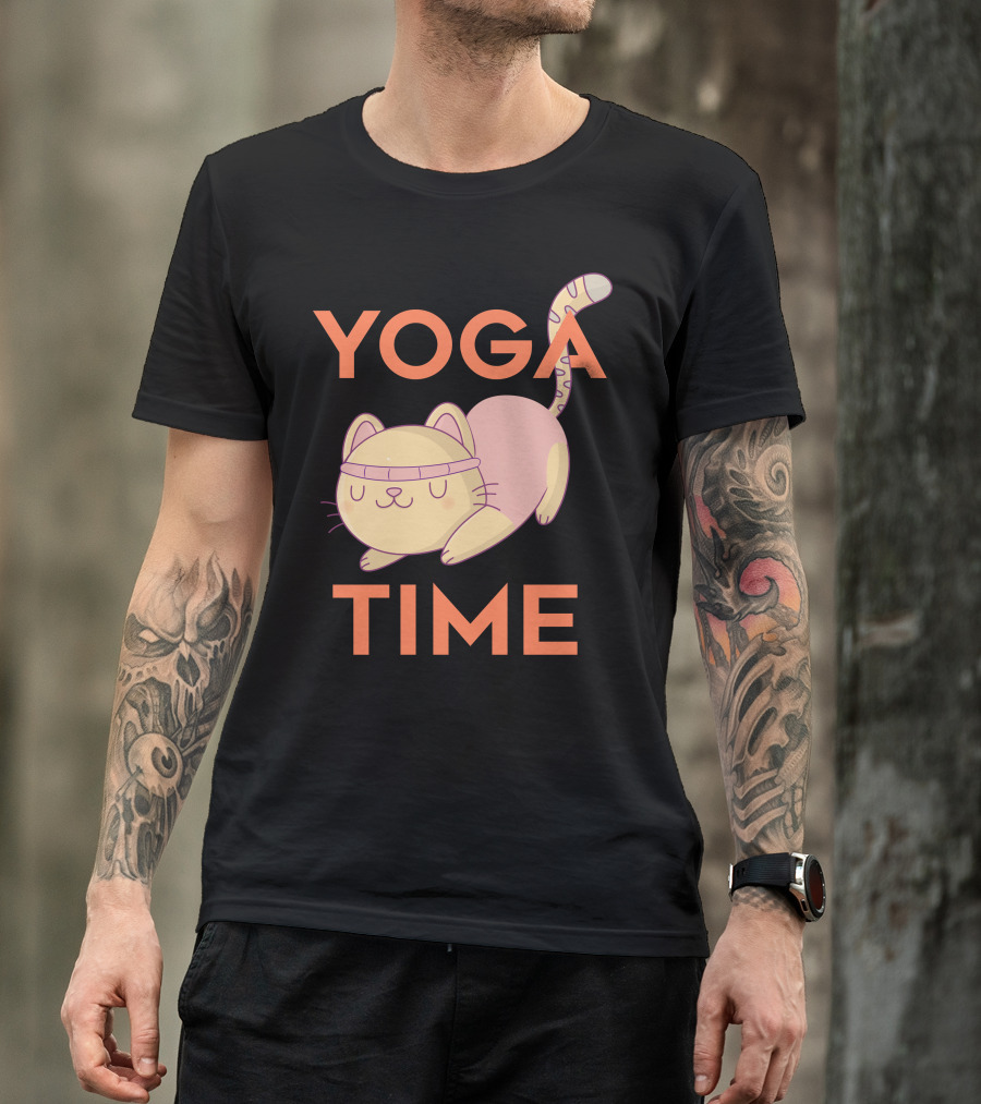 Yoga Time Cat Loves Yoga T-Shirt