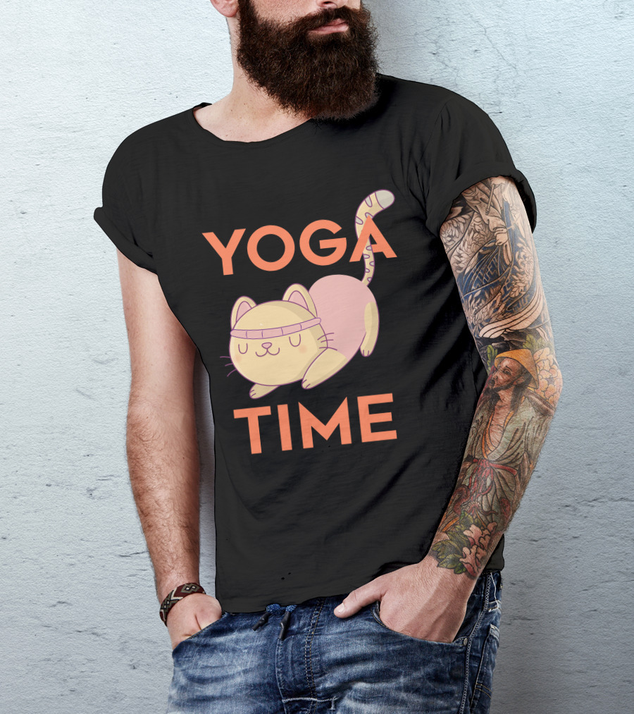 Yoga Time Cat Loves Yoga T-Shirt