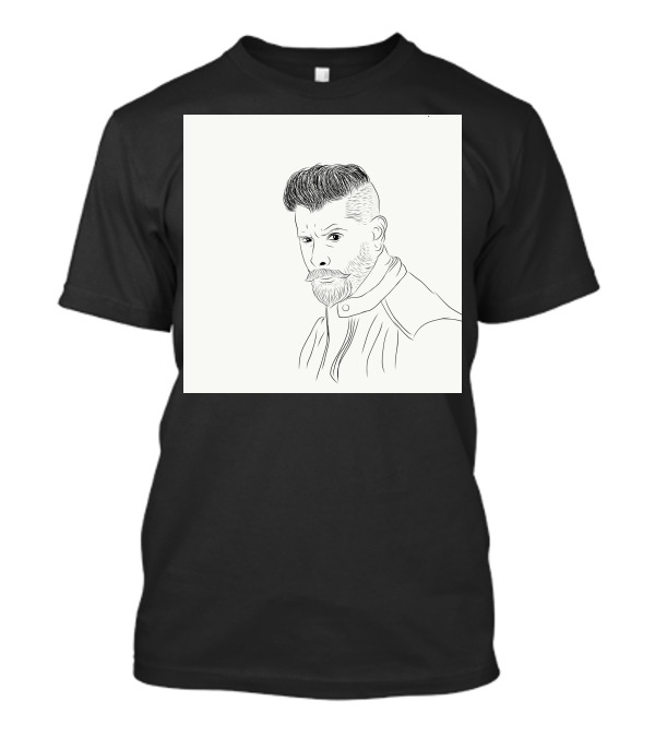 Chiyan Vikram Sketch Drawing Line T-Shirt