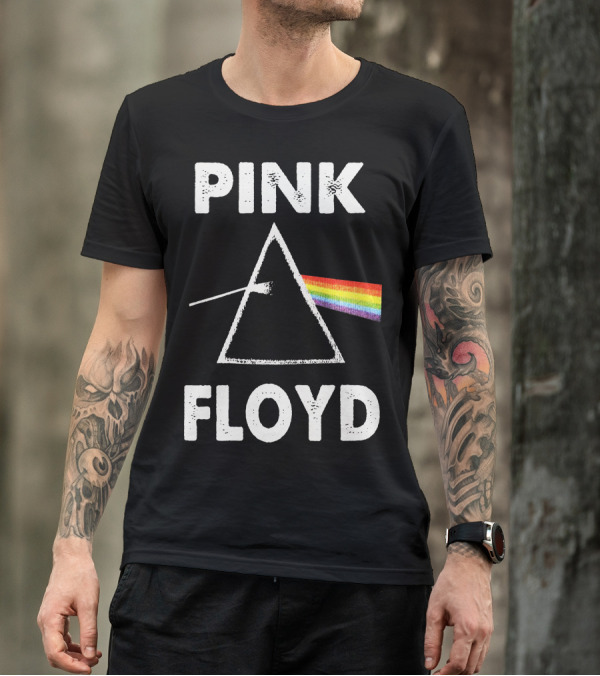 Pink Floyd Dark Side Of The Moon Prism Rainbow Classic T-Shirt