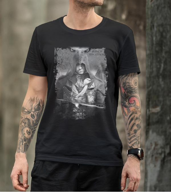 Assassin's Creed French Revolution Hooded Figure With Eagle Eyes T-Shirt