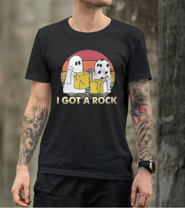 Halloween Boo I Got A Rock Ghosts Trick-or-Treating T-Shirt