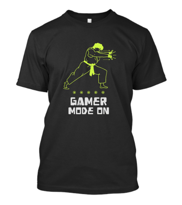 Gamer Mode On Karate Action Power Moves T-Shirt