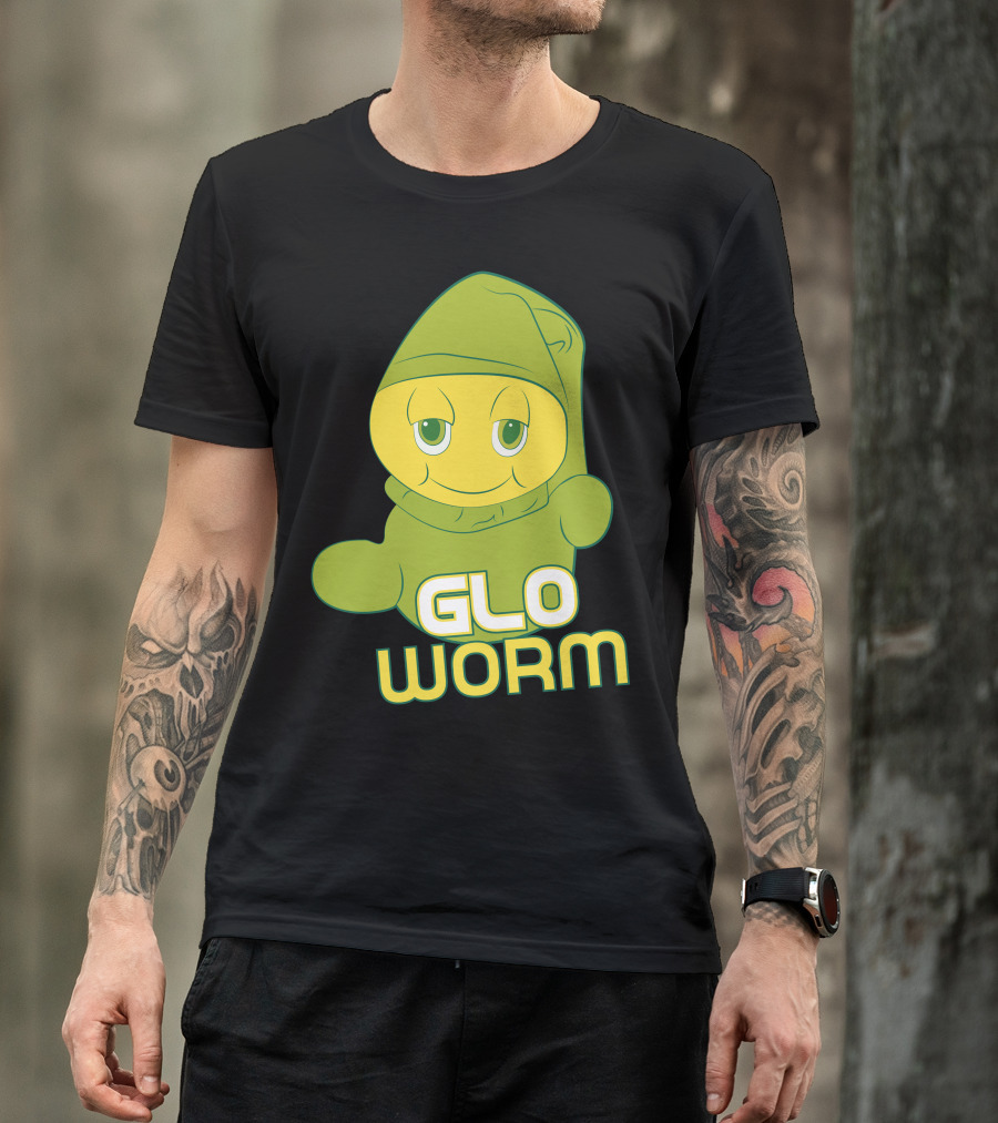 Glo Worm 80s Nostalgia Toy Character Green T-Shirt