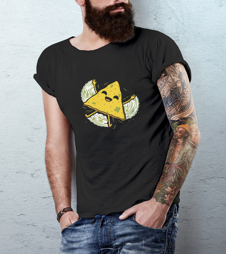 Guacamole Angel Happy Nacho Chip T-Shirt