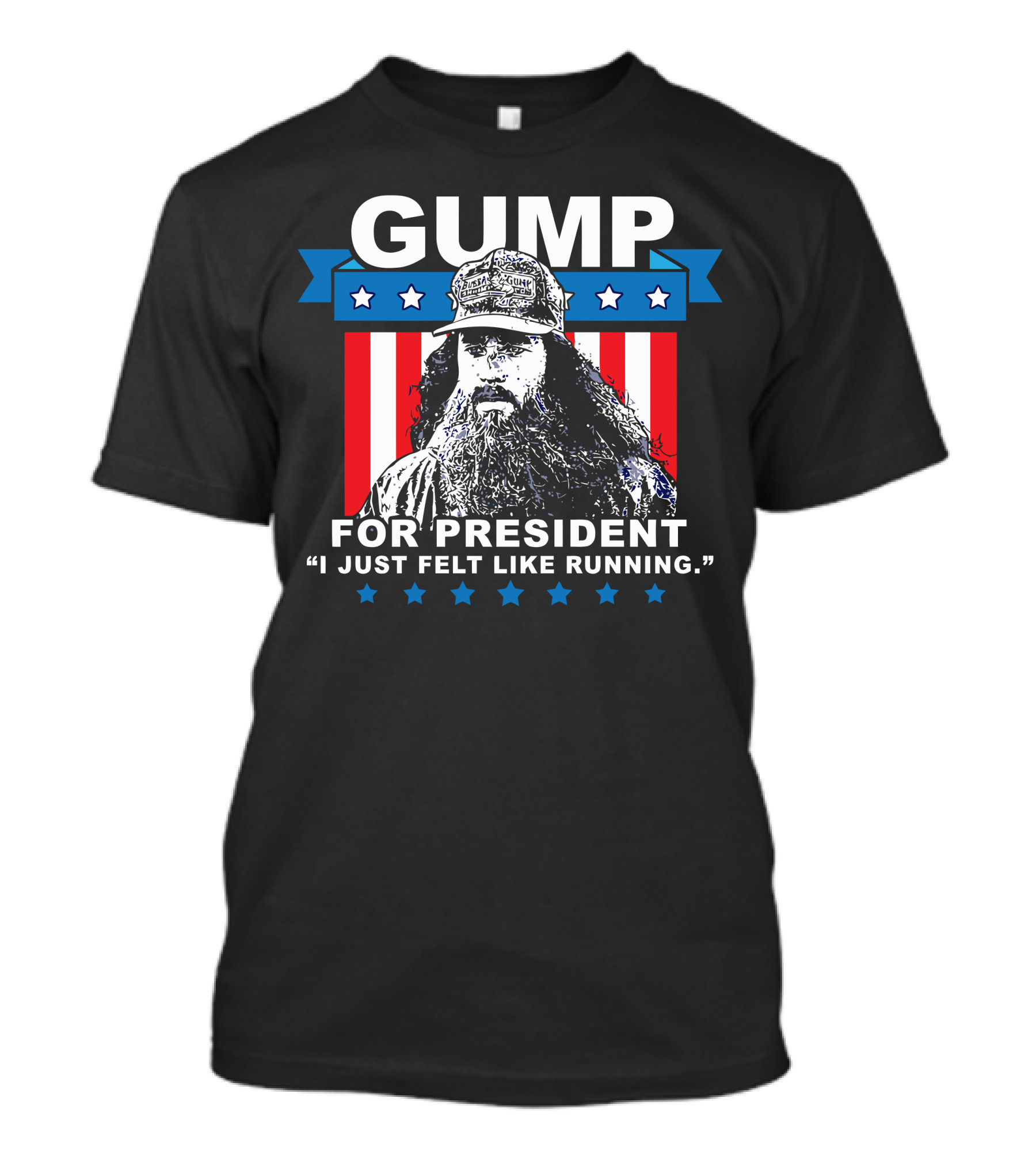 Gump For President I Just Felt Like Running Patriotic T-Shirt