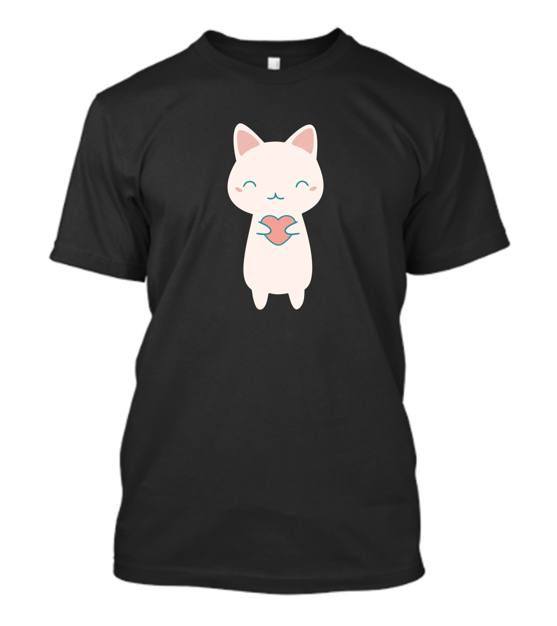 Heyo Look At My Kawaii Cat Holding Heart New T-Shirt
