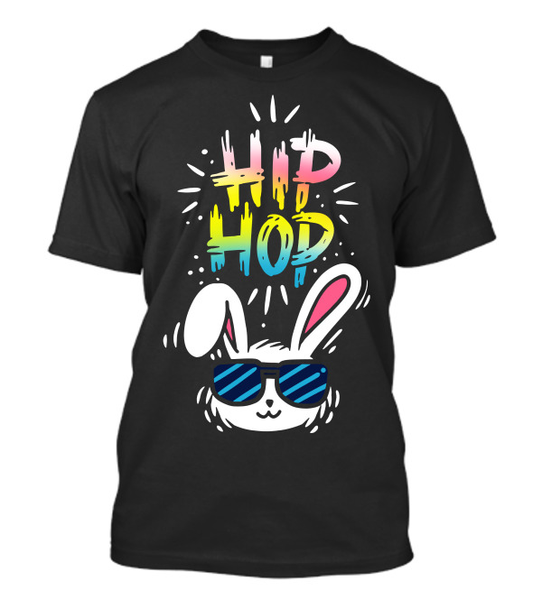 Hiphop Bunny Wearing Sunglasses T-Shirt