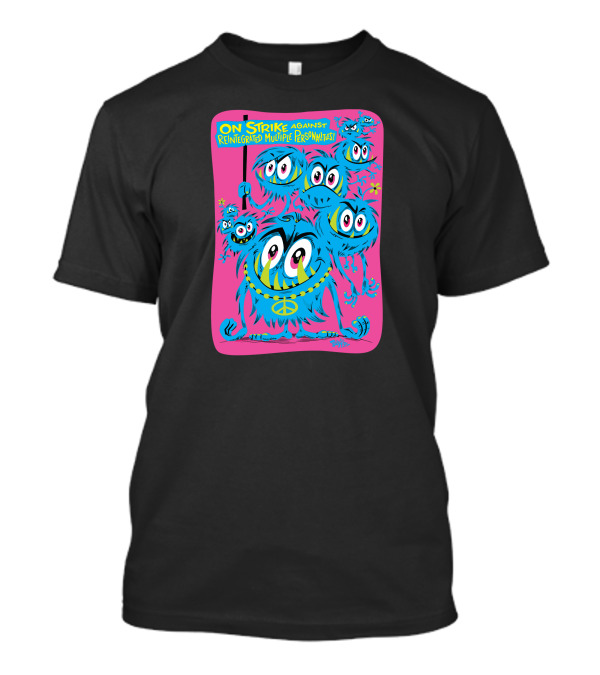 Hippie Protest Monsters On Strike Against Reintegrated Multiple Personalities T-Shirt