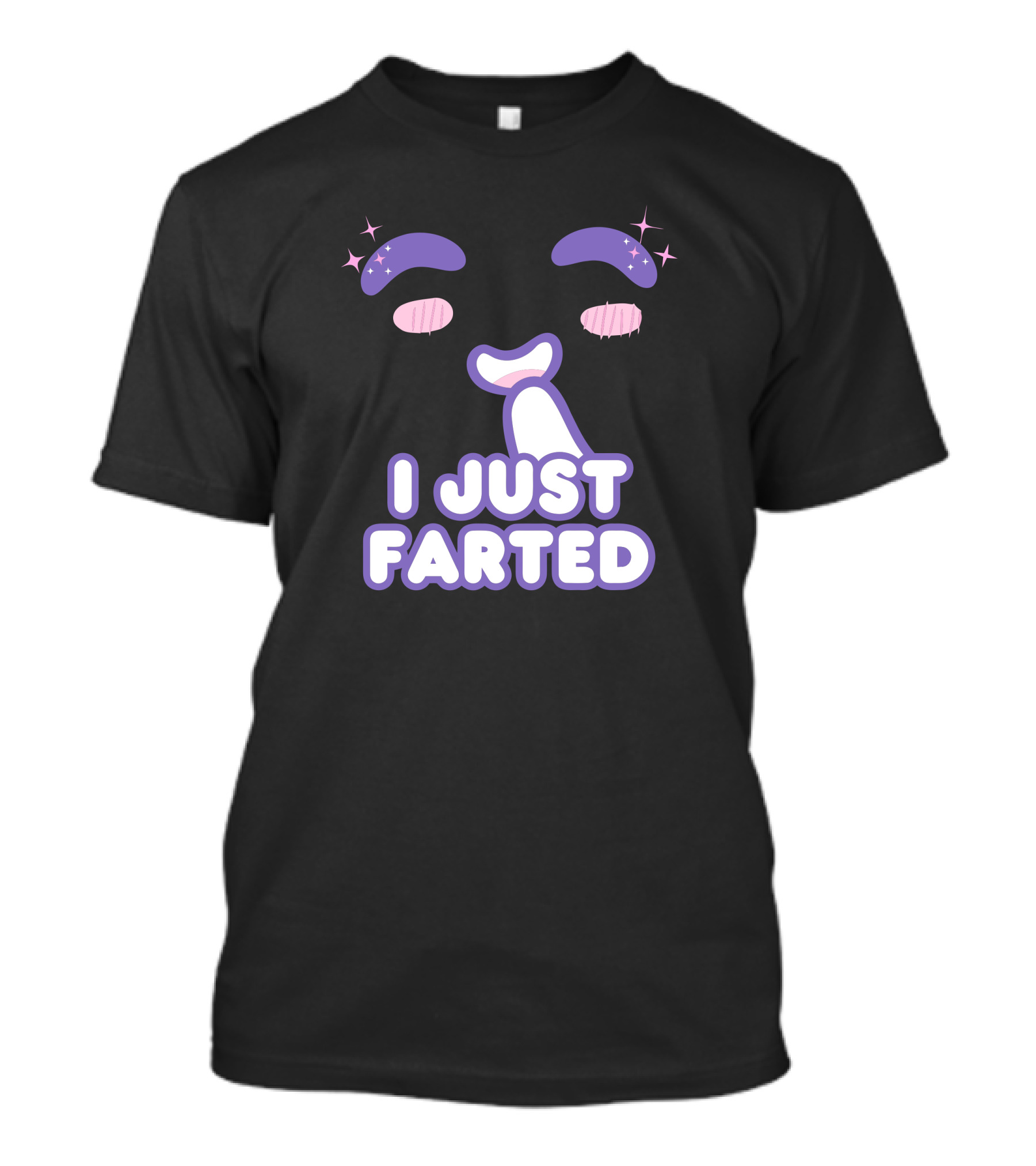 I Just Farted Cute Kawaii Sparkling Eyes And Tongue T-Shirt