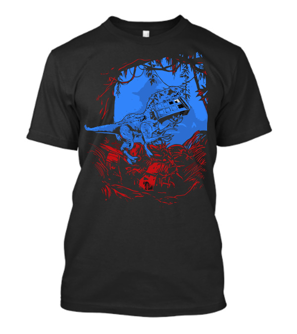 Indominus Rex Vs TARDIS Jungle Adventure T-Shirt