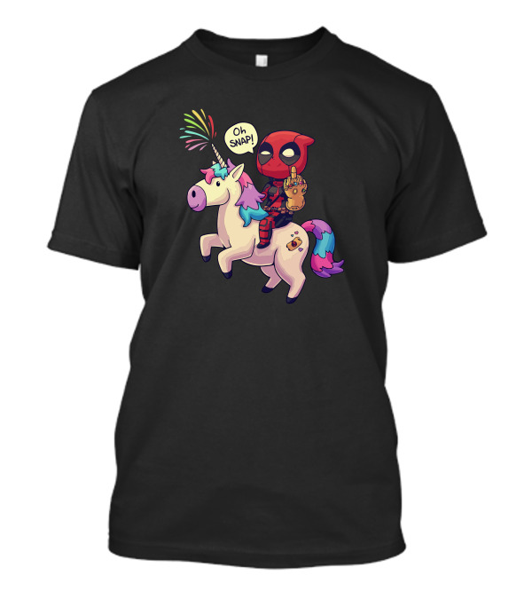 Oh Snap Infinity Chimichanga Unicorn Gauntlet T-Shirt