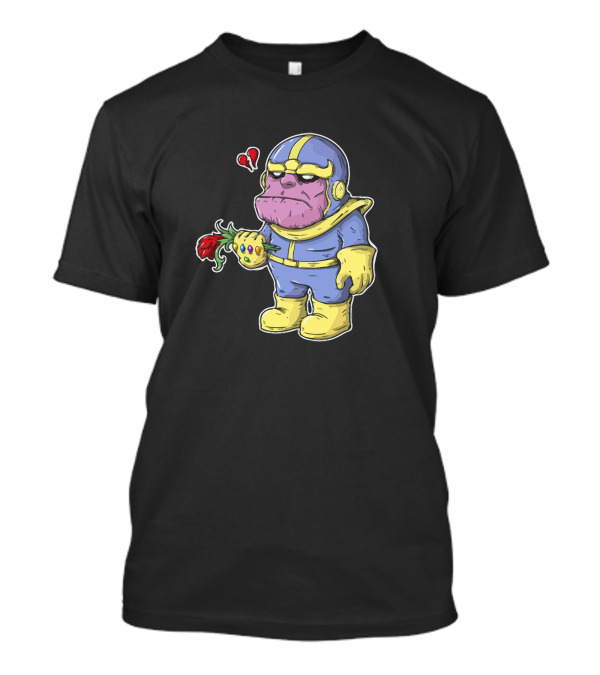Infinity Friendzone New Heartbroken Villain Holding Rose T-Shirt