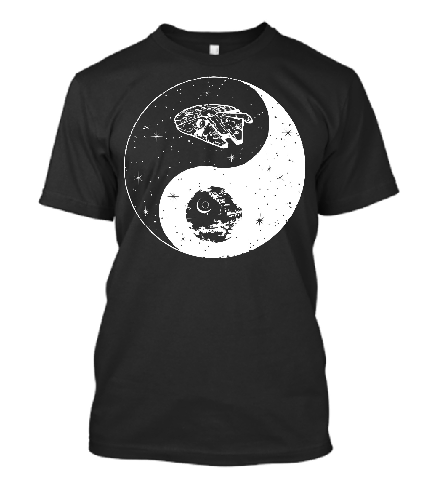 Jedi Sith Yin Yang Millennium Falcon Death Star T-Shirt