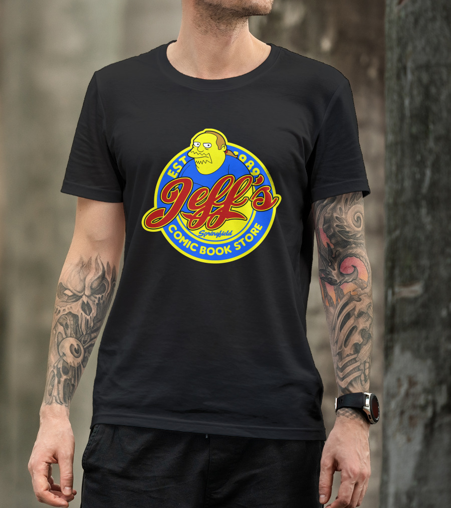 Jeff's Springfield Comic Book Store Est 1989 T-Shirt