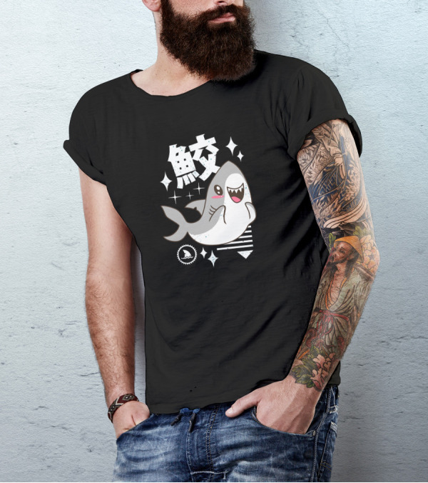 Kawaii Shark Sparkle T-Shirt