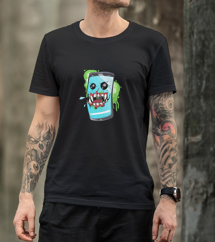 Killerpo New Smiling Monster Phone T-Shirt