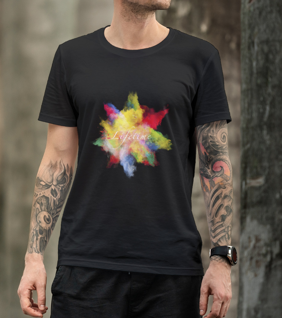 Lifetime Vibrant Color Splash Explosion T-Shirt