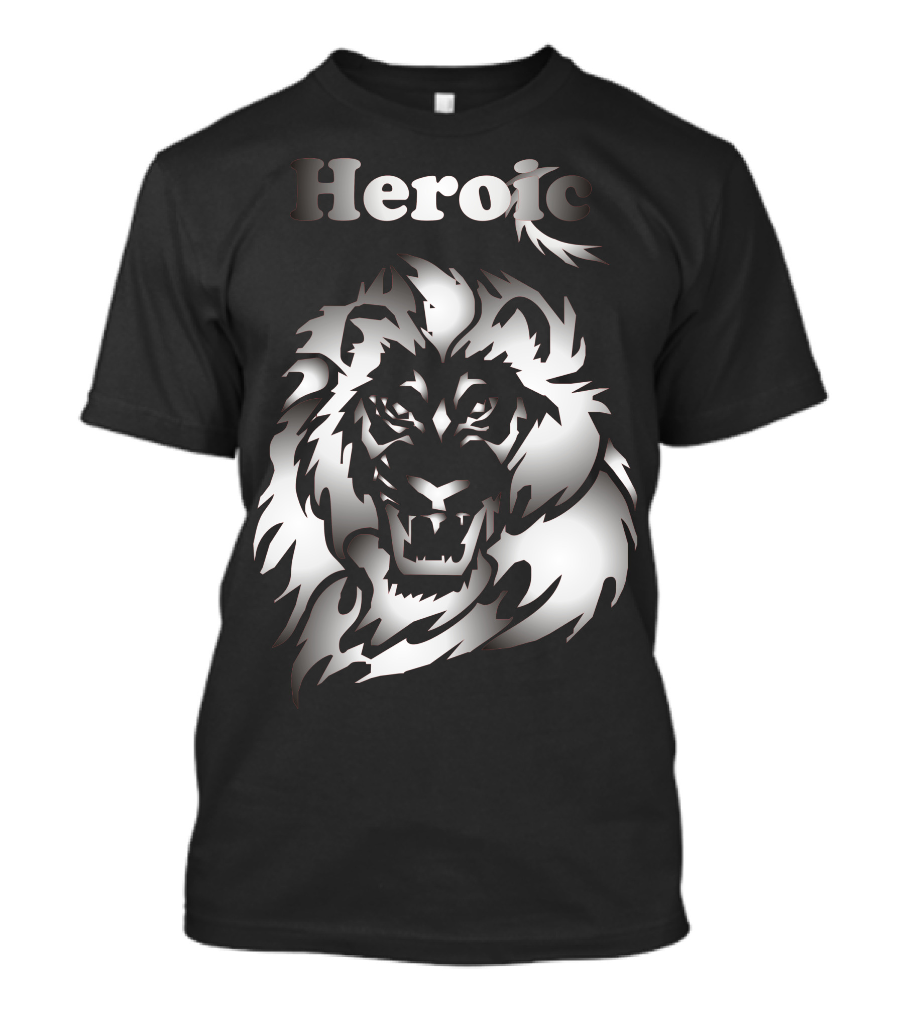 Heroic Lion Fierce Expression T-Shirt