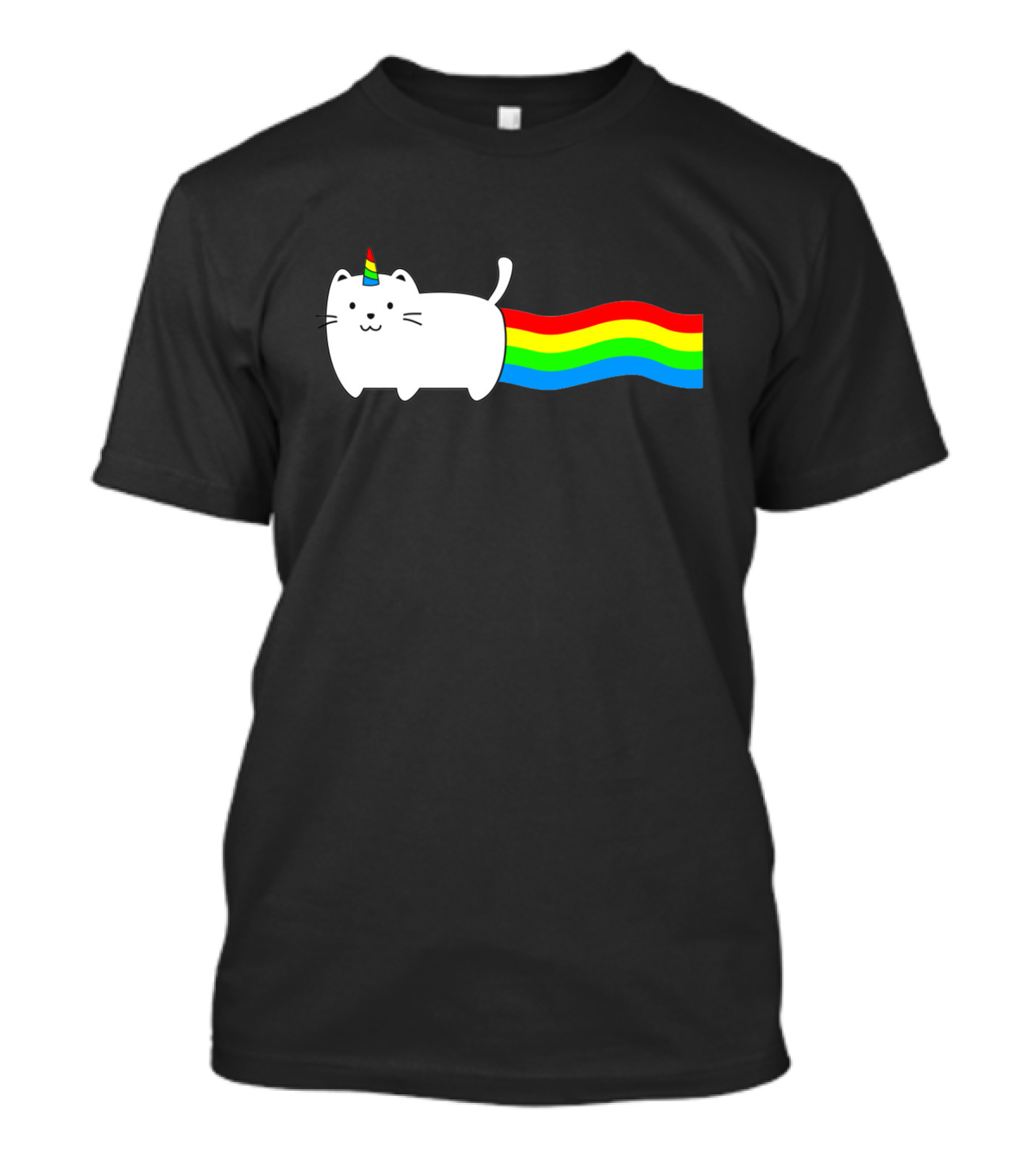 Magical Cat Unicorn Rainbow Poptart T-Shirt