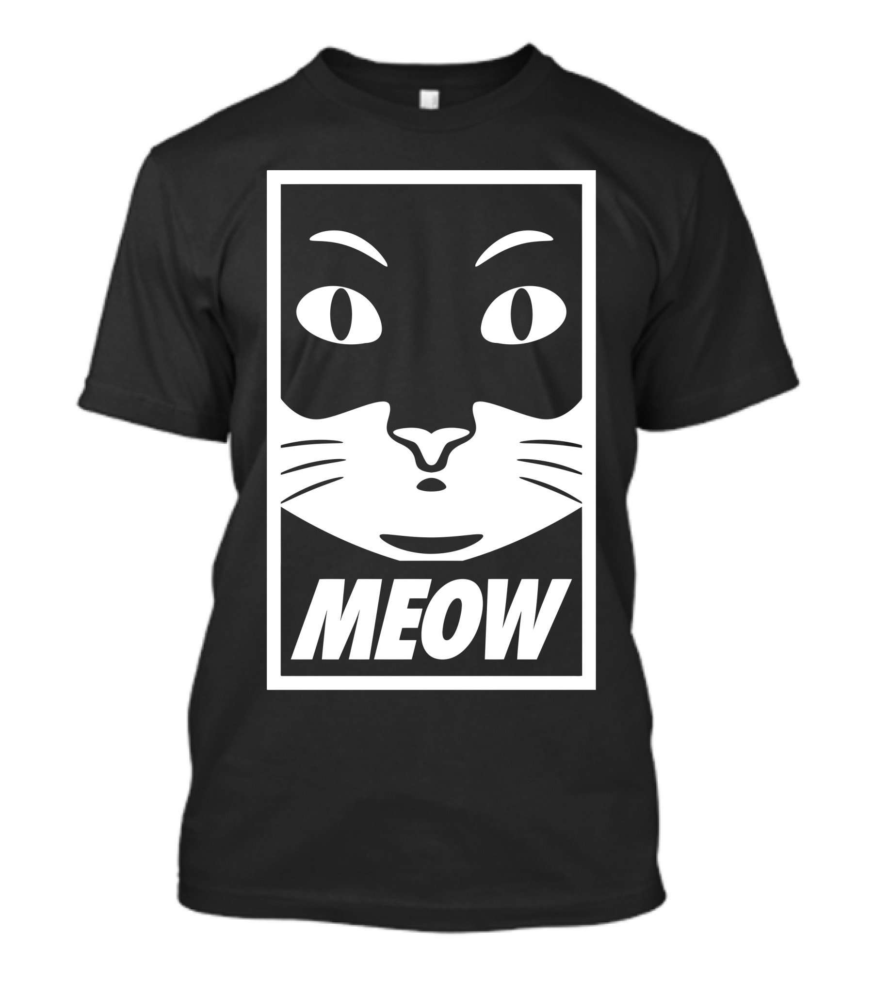 MEOW Obey Cat T-Shirt