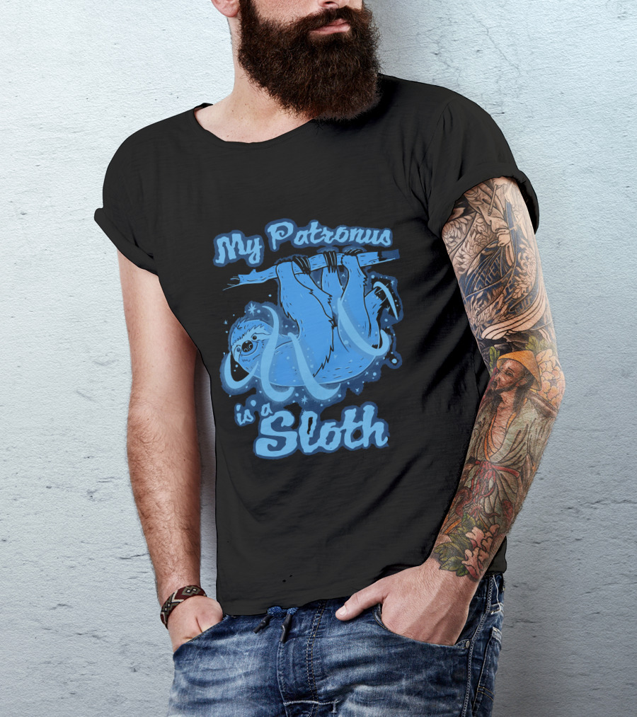 My Patronus Is A Sloth Hanging On Magical Branch T-Shirt