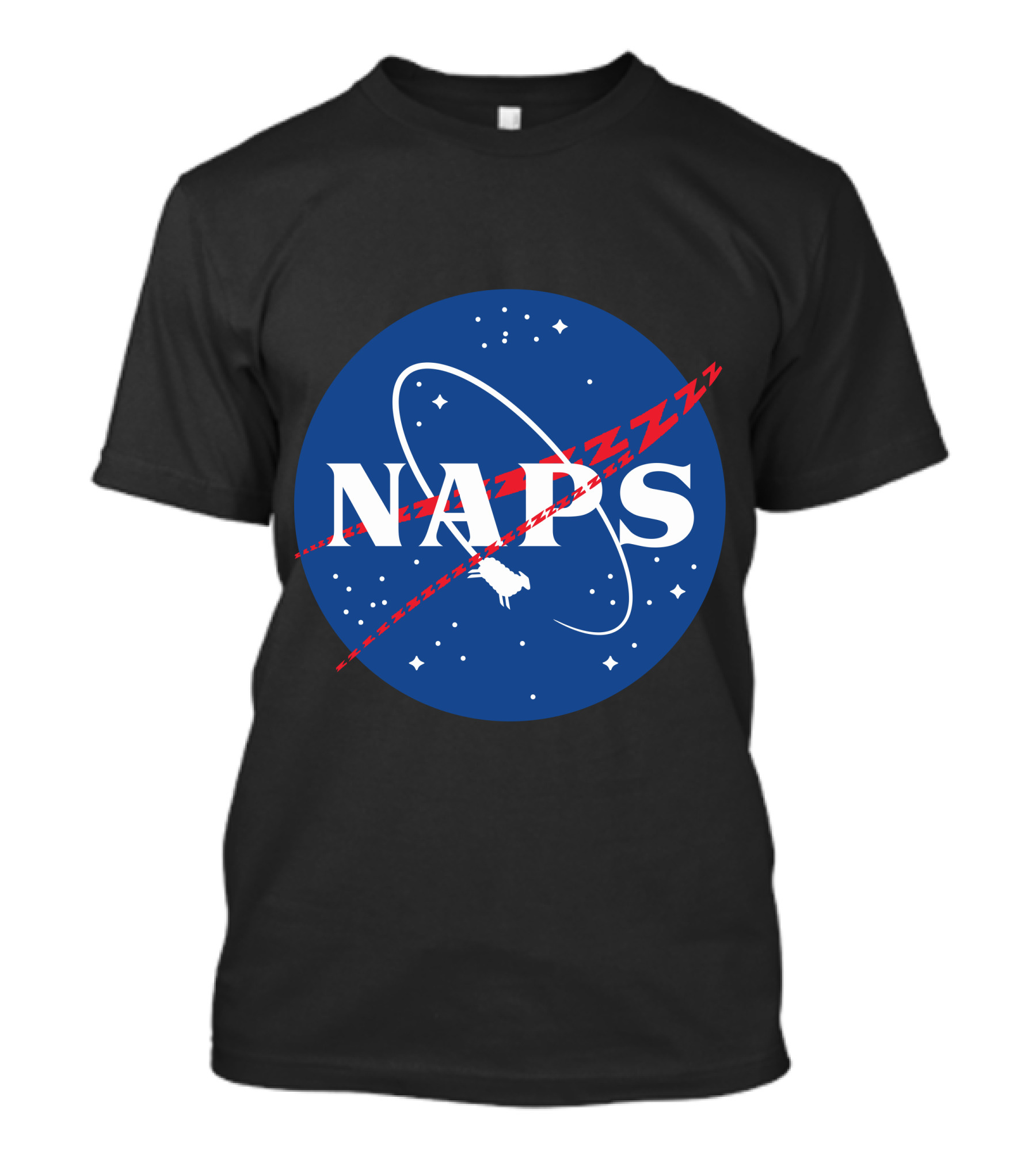 Naps New Space Zzz Stars Planet Rings T-Shirt