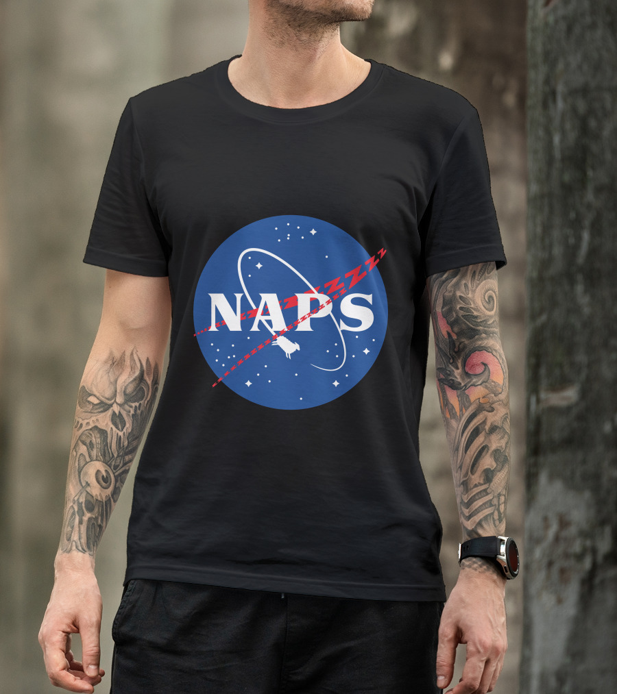 Naps New Space Zzz Stars Planet Rings T-Shirt