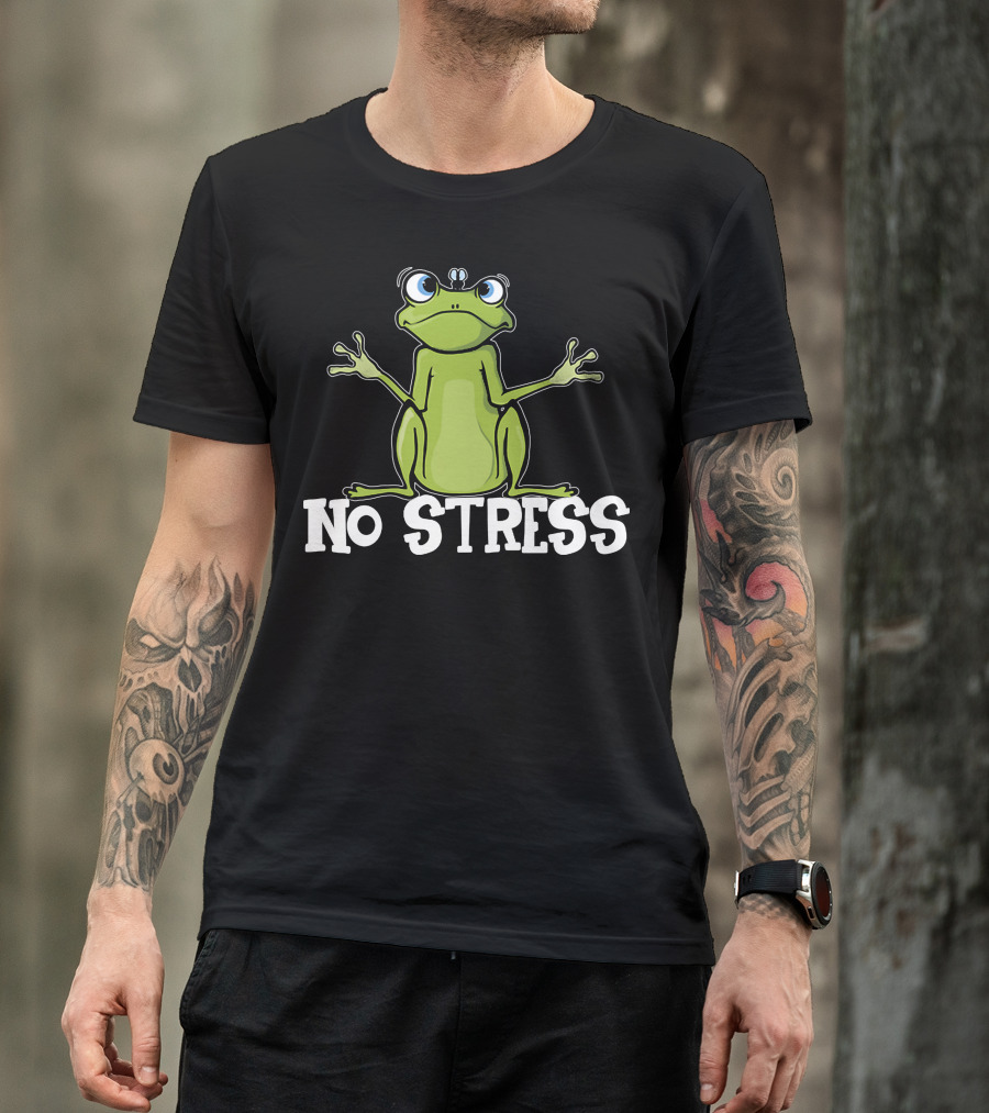 No Stress Frog Relaxation T-Shirt