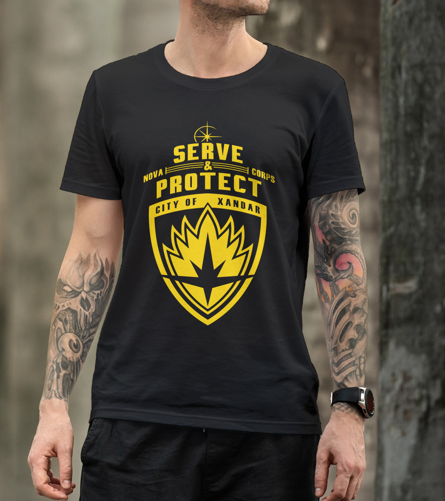 Nova Corps Serve And Protect City Of Xandar T-Shirt
